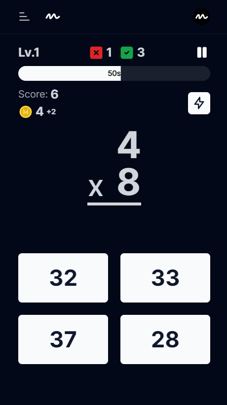 Mathdojo screenshot